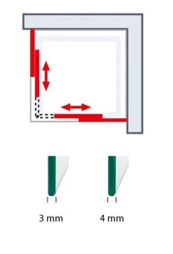 Schulte Sunny Eckeinstieg 2-teilig Promo Querstreifen Silberfarben Variabel 75-90 Cm 11 Schulte Sunny Eckeinstieg 2-teilig Promo Querstreifen Silberfarben Variabel 75-90 Cm -Schulte 19501 5