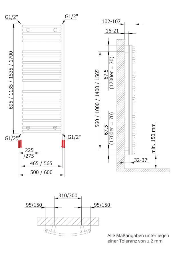 Schulte Badheizkörper Europa Steckerfertig, Heizstab 5, Version Rechts 4 Schulte Badheizkörper Europa Steckerfertig, Heizstab 5, Version Rechts – Bild 4