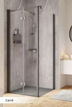 Schulte Garant 2.0 Drehfalttür Inklusive Seitenwand Black Style -Schulte 19804 4