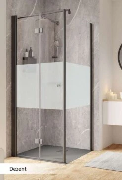 Schulte Garant 2.0 Drehfalttür Inklusive Seitenwand Black Style -Schulte 19804 6