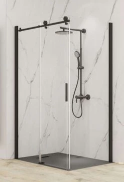 Schulte MasterClass Gleittür / Schiebetür Inklusive Seitenwand 8 Mm Black Style -Schulte 19998 2