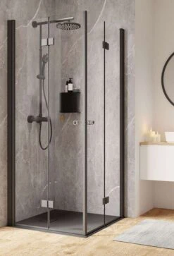 Schulte Garant 2.0 Drehfalttür Als Eckeinstieg Express Plus Black Style