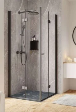 Schulte Garant 2.0 Drehfalttür Als Eckeinstieg Barrierefrei Express Plus Black Style