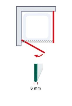 Schulte Trend 2.0 Drehtür Inklusive Seitenwand Express Plus -Schulte 20082 10
