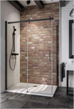 Schulte Alexa Style 2.0 Schiebetür Inklusive Seitenwand Express Plus Black Style