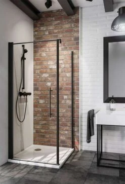 Schulte Alexa Style 2.0 Drehtür Mit Seitenwand Express Plus Black Style