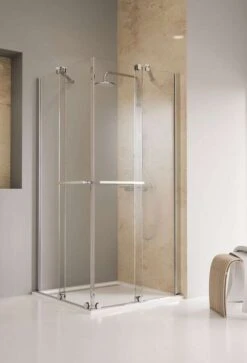 Schulte Toura Eckeinstieg Schiebetür Mit Rollen Unten 8 Mm