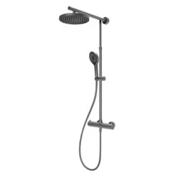 Schulte DuschMaster Rain Mit Thermostat Rund Gunmetal