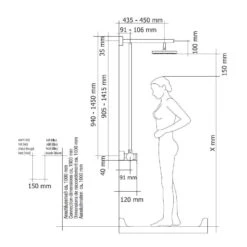 Schulte DuschMaster Rain Mit Thermostat Rund Kupferoptik, Matt -Schulte 20446 3