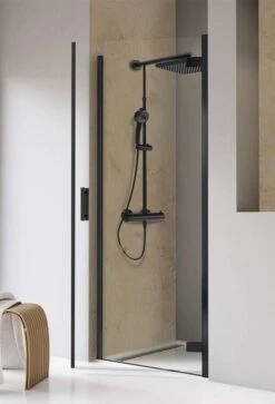 Schulte Toura Drehtür Pendelbar In Nische 8 Mm Black Style