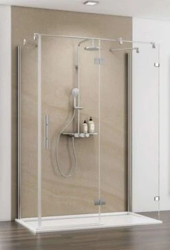 Schulte MasterClass U-Kabine Drehtür An Nebenteil Mit 2 Seitenwänden