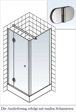 Schulte MasterClass Drehtür An Nebenteil Inklusive Seitenwand Barrierefrei Express Plus -Schulte 2548 2
