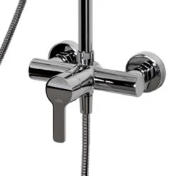 Schulte Duschmaster Rain Mit Einhebelmischer, Kopfbrause Eckig -Schulte 268 2