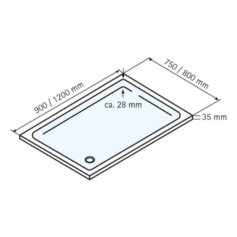 Schulte Duschwanne F Classic Rechteck Für Eckeinstieg 2 Schulte Duschwanne F Classic Rechteck Für Eckeinstieg – Bild 2