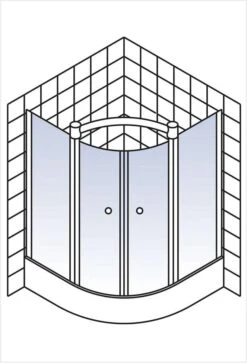Schulte Garant Runddusche 4-teilig -Schulte 27 4