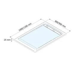 Schulte Duschwanne Acryl Rechteck Mit Kurzer Rinne -Schulte 3160 2