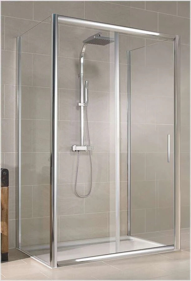 Schulte Kristall/Trend U-Kabine Gleittür 2-teilig 1 Schulte Kristall/Trend U-Kabine Gleittür 2-teilig