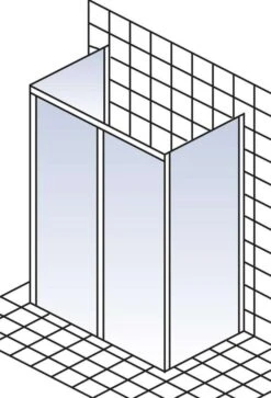 Schulte Kristall/Trend U-Kabine Gleittür 2-teilig 7 Schulte Kristall/Trend U-Kabine Gleittür 2-teilig -Schulte 3239 2