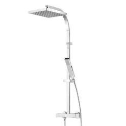 Schulte Duschmaster Rain II Mit Thermostat, Kopfbrause Eckig