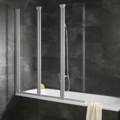 Schulte Badewannenfaltwand 1300 Mm 3-teilig