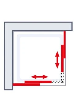 Schulte Kristall Trend Eckeinstieg II 4-teilig -Schulte 51 2