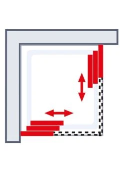 Schulte Kristall Trend Eckeinstieg 3-teilig -Schulte 52 2