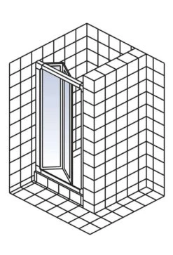 Schulte Kristall Trend Falttür In Nische -Schulte 53 2