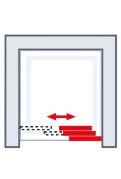 Schulte Kristall Trend Gleittür 3-teilig In Nische -Schulte 58 3