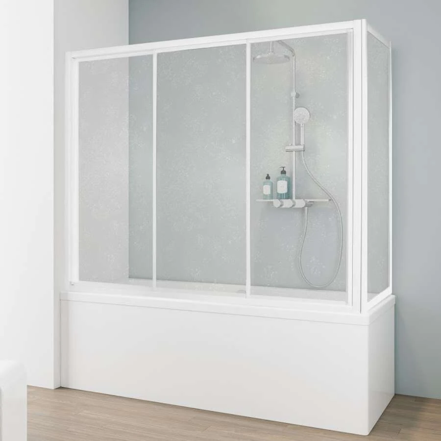 Schulte Kristall Trend Gleittür Auf Badewanne 3-teilig 1 Schulte Kristall Trend Gleittür Auf Badewanne 3-teilig