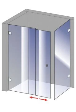 Schulte Davita Gleittür / Schiebetür Inklusive Seitenwand 8 Mm -Schulte 620 6