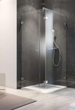 Schulte Davita Duschwand Walk In Mit Nebenteil Und Drehtür 8 Mm