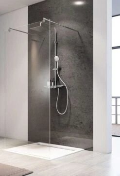 Schulte Davita Duschwand Walk In Free Mit 2 Stabilisationsbügeln 8 Mm