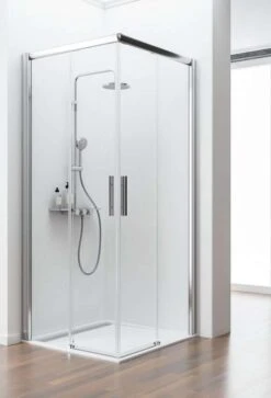 Schulte Kristall/Trend Eckeinstieg II 4-teilig Barrierefrei 8 Mm