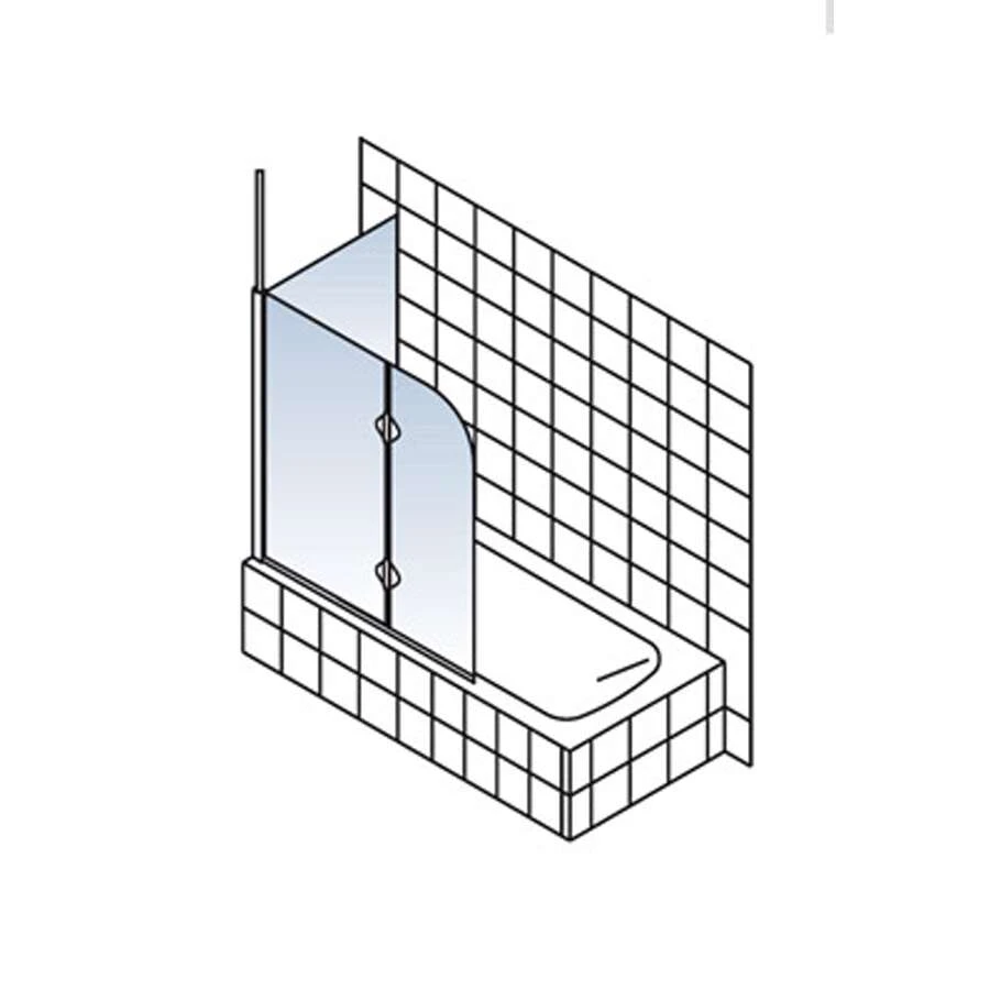 Schulte Sunny Badewannenfaltwand 2-teilig Inklusive Seitenwand 2 Schulte Sunny Badewannenfaltwand 2-teilig Inklusive Seitenwand – Bild 2