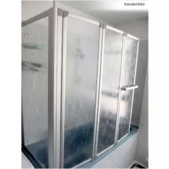 Duschmeister 302 Badewannenaufsatz Mit Seitenwand 3-teilig -Schulte 685 2