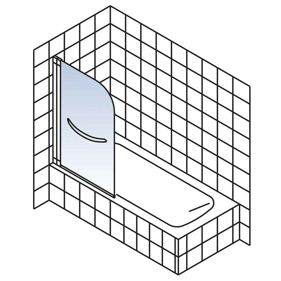 Schulte Wannenaufsatz 1-tlg D1670 Inkl. Handtuchhalter 2 Schulte Wannenaufsatz 1-tlg D1670 Inkl. Handtuchhalter – Bild 2