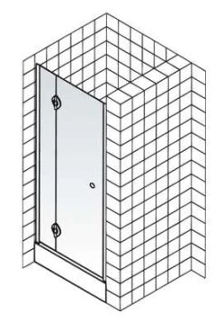 Schulte MasterClass Drehtür An Nebenteil In Nische Express Plus -Schulte 721 7