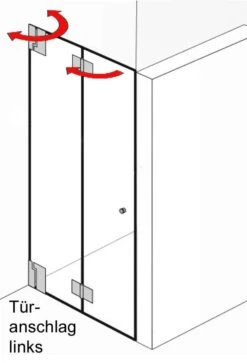 Schulte Davita Drehfalttür In Nische 8 Mm 8 Schulte Davita Drehfalttür In Nische 8 Mm -Schulte 7286 2