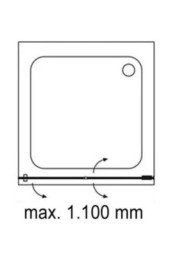 Schulte Davita Drehfalttür In Nische 8 Mm 11 Schulte Davita Drehfalttür In Nische 8 Mm -Schulte 7286 5