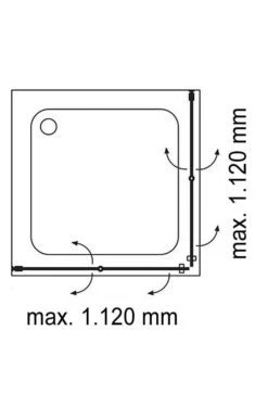 Schulte Davita Drehfalttür Eckeinstieg 8 Mm 10 Schulte Davita Drehfalttür Eckeinstieg 8 Mm -Schulte 7287 3