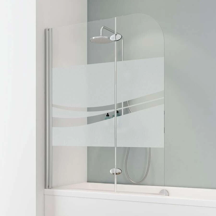 Schulte Komfort Badewannenfaltwand 2-tlg Dekor Liane Express Plus 2 Schulte Komfort Badewannenfaltwand 2-tlg Dekor Liane Express Plus – Bild 2