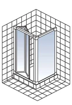 Schulte Kristall Trend Falttür Für Seitenwand -Schulte 8539 4