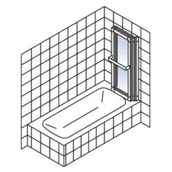 Schulte Komfort I Badewannenaufsatz 3-teilig -Schulte 87 2