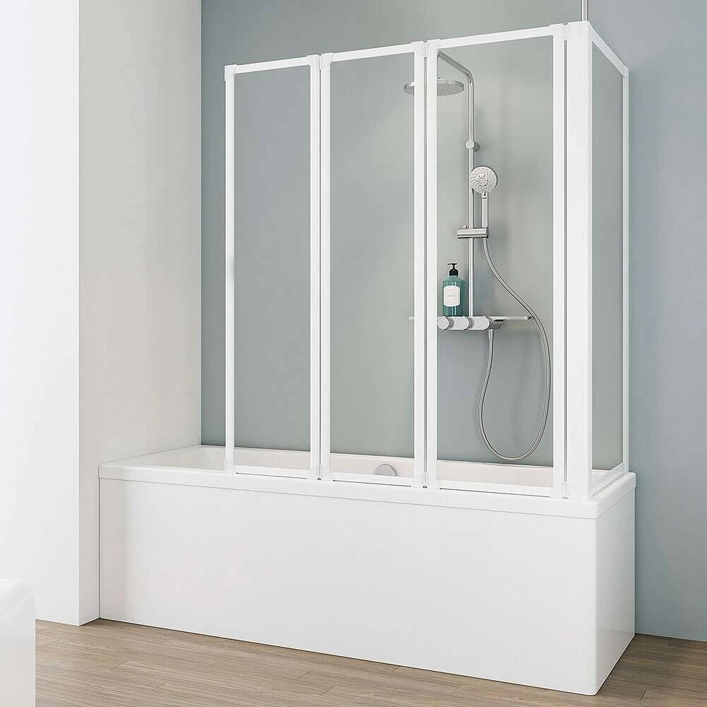 Schulte Komfort I Badewannenaufsatz Mit Seitenwand 3-teilig 1 Schulte Komfort I Badewannenaufsatz Mit Seitenwand 3-teilig