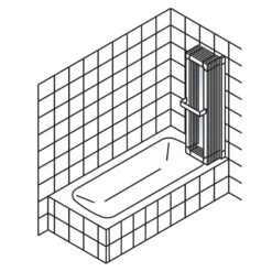 Schulte Komfort V Badewannenaufsatz 5-teilig -Schulte 90 2