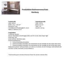 Schulte Hamburg Badewannenfaltwand Milchglas 3 Teilig 140x125 Cm -Schulte 9102 3