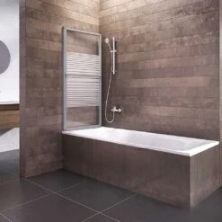 Schulte Badewannenaufsatz Kiel Glas 2 Teilig 140x70-118 Cm Alunatur -Schulte 9103 3