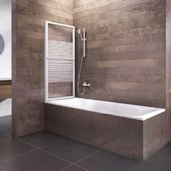 Schulte Badewannenaufsatz Kiel Glas 2 Teilig 140x70-118 Cm Alpinweiß -Schulte 9104 3