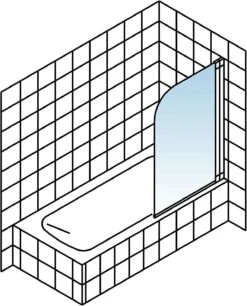 Schulte Badewannenfaltwand Berlin 140x80 Cm Alu Natur 8 Schulte Badewannenfaltwand Berlin 140x80 Cm Alu Natur -Schulte 9105 2
