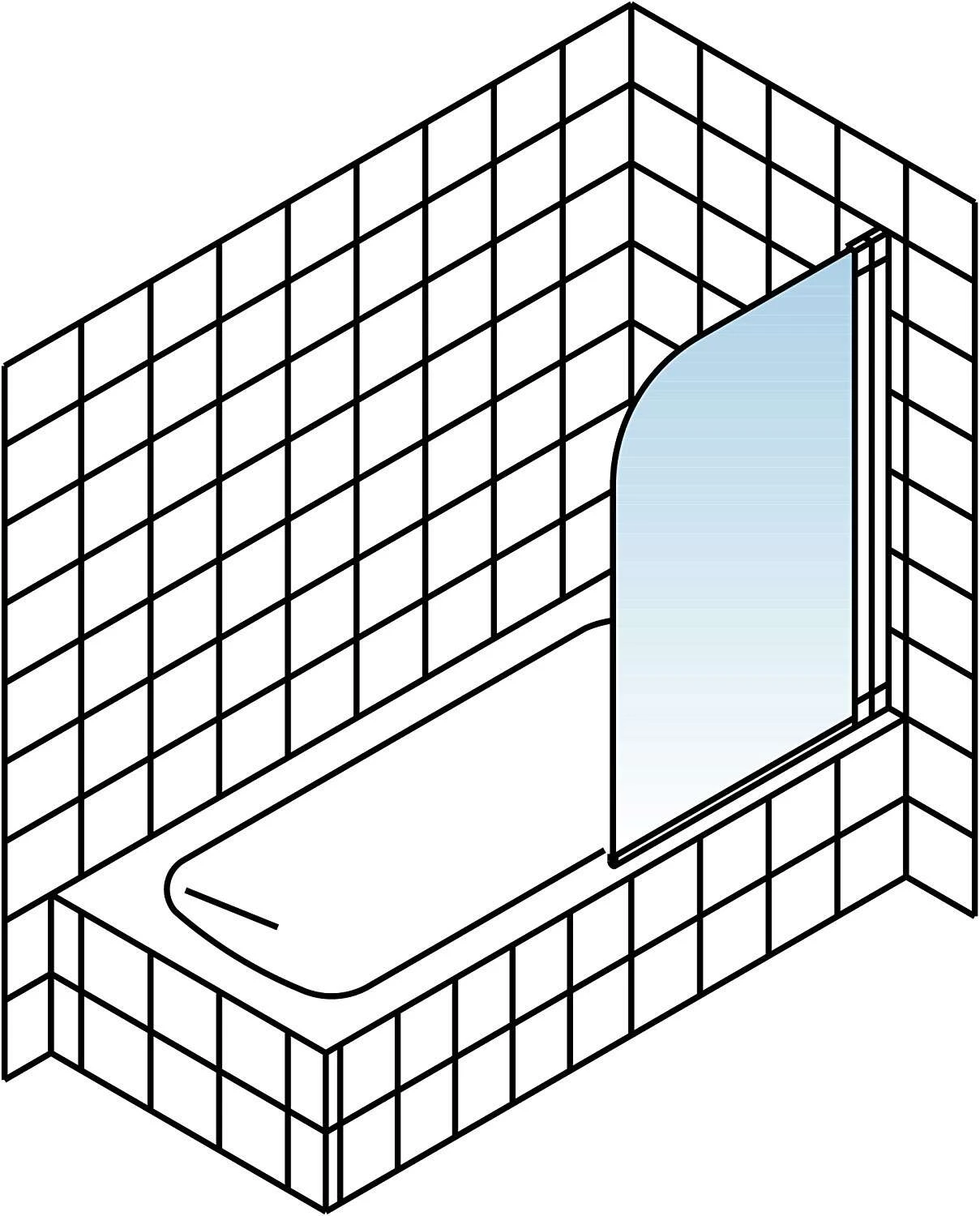 Schulte Badewannenfaltwand Berlin 140x80 Cm Alu Natur 3 Schulte Badewannenfaltwand Berlin 140x80 Cm Alu Natur – Bild 3